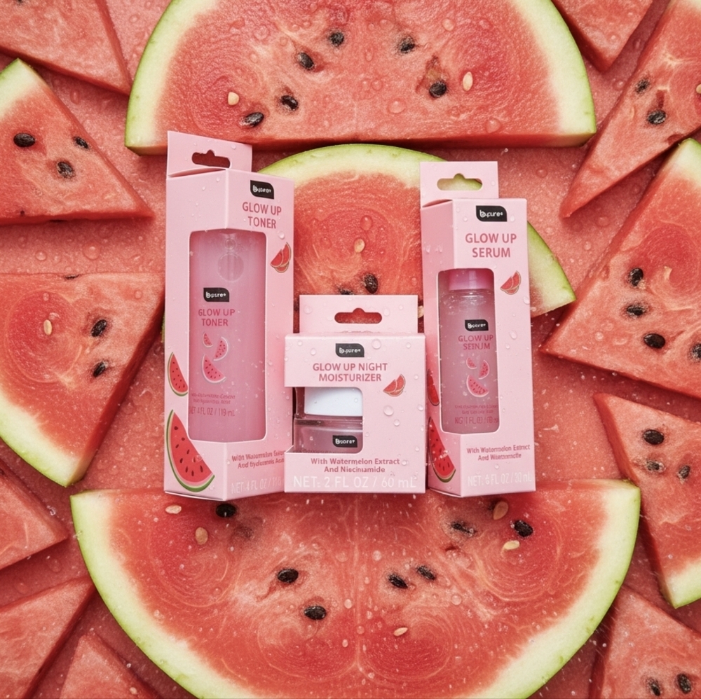 B.Pure Glow Up Skincare Set - Pink